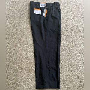 🆕 Savane Crosshatch Straight Fit Easy Care Pleated Dress Pants